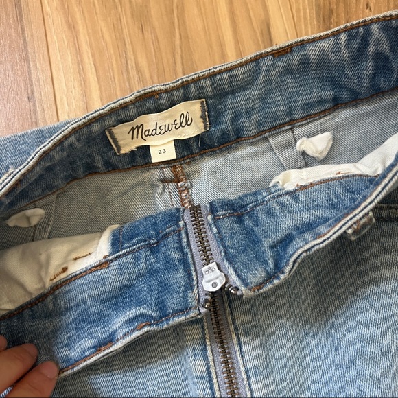 Madewell denim zip midi skirt in Janice wash - Picture 9 of 9